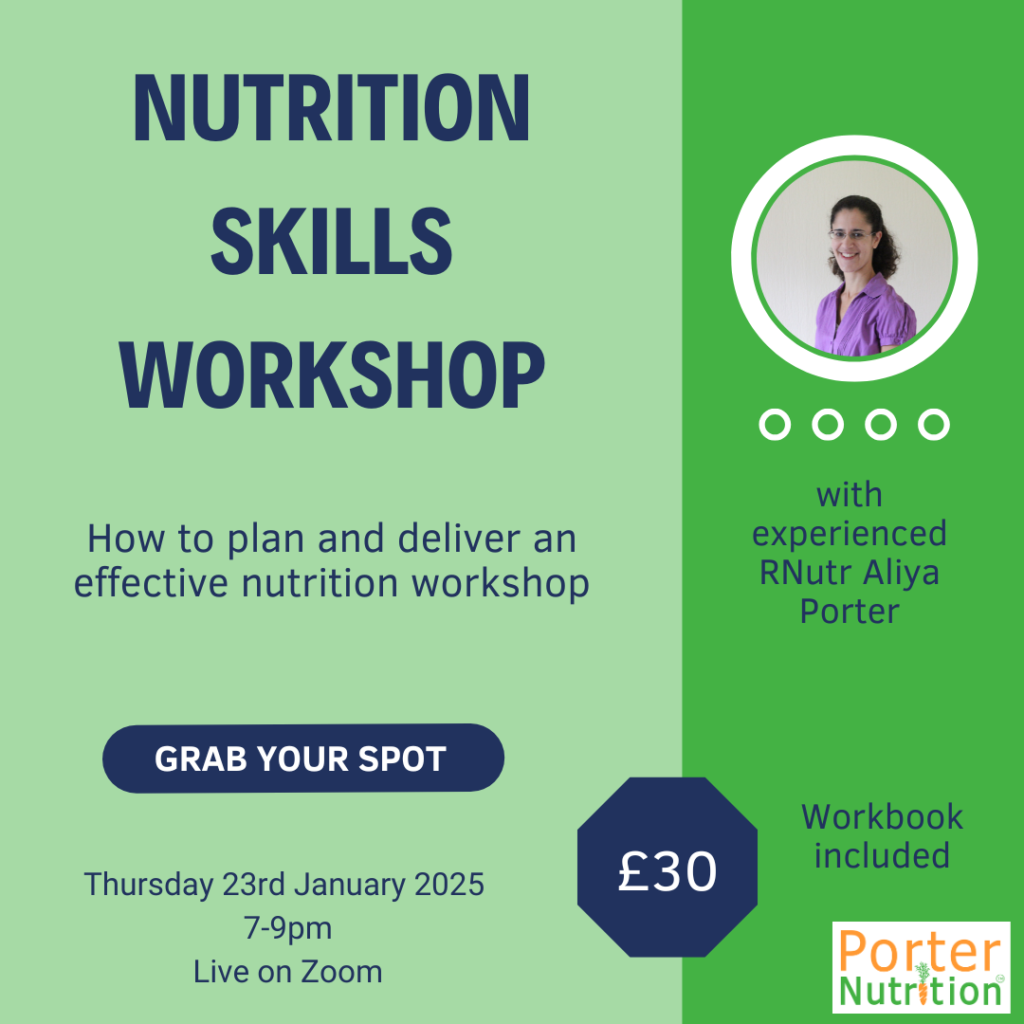 Learn how to run effective nutrition workshops