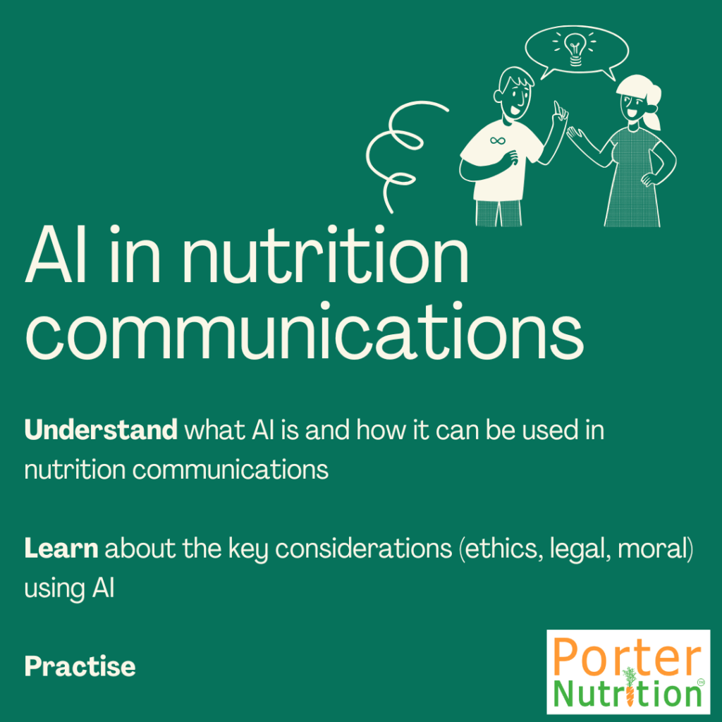 AI skills for nutritionists