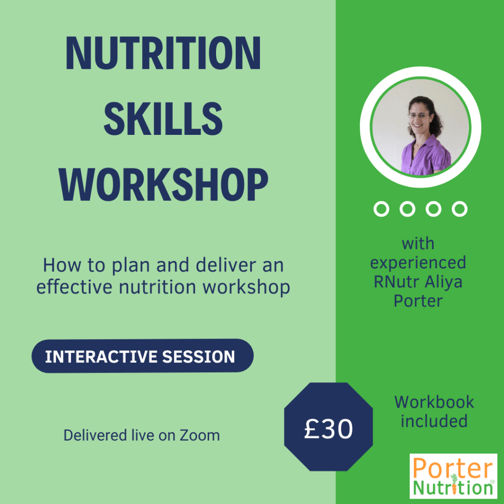 Learn how to deliver a nutrition workshop